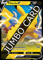 Pikachu V JUMBO - SWSH061 - SWSH Black Star Promos - OVERSIZED